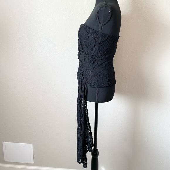 Anthropologie Mare Mare Corseted Lace long asymmetrical Tube Top - Picture 10 of 14